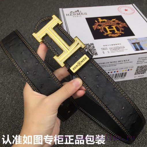 Hermes Hermes ostrich patternGrade: Italian imported 100% top layer cowhide, Hermes. Herm è 72z5mn9r - Image 5