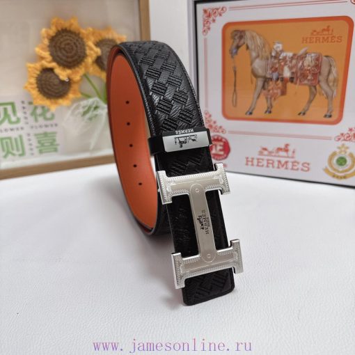 Hermes Hermès  Material: Leather Belt with 100% Head Layer. The leather belt is guaranteed t he84n2yw - Image 3