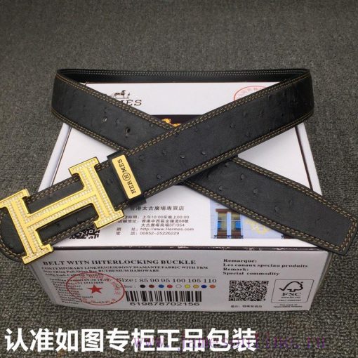 Hermes Hermes ostrich patternGrade: Italian imported 100% top layer cowhide, Hermes. Herm è 72z5mn9r - Image 7