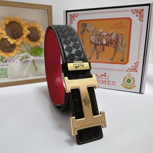 Hermes Hermès  Material: Leather Belt with 100% Head Layer. The leather belt is guaranteed t he84n2yw - Image 4