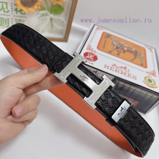 Hermes Hermès  Material: Leather Belt with 100% Head Layer. The leather belt is guaranteed t he84n2yw - Image 5