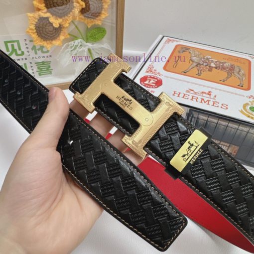Hermes Hermès  Material: Leather Belt with 100% Head Layer. The leather belt is guaranteed t he84n2yw - Image 8