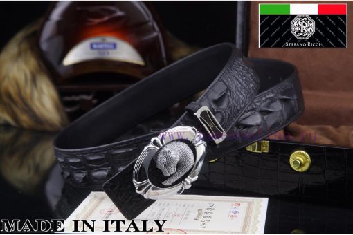 MADE IN ITALTComplete setSTEFANO RICCI100% dual color pure steel buckle materialThe front of f2qkd01v - Image 2