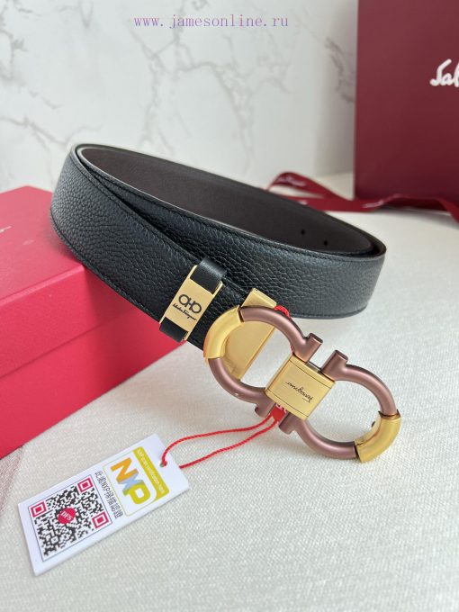 Ferragamo Ferrgamo ️ Belt and beltHanging buckle, classic hanging buckle made of pure copper 9p4iwoj7 - Image 2