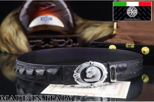 MADE IN ITALTComplete setSTEFANO RICCI100% dual color pure steel buckle materialThe front of f2qkd01v - Image 8