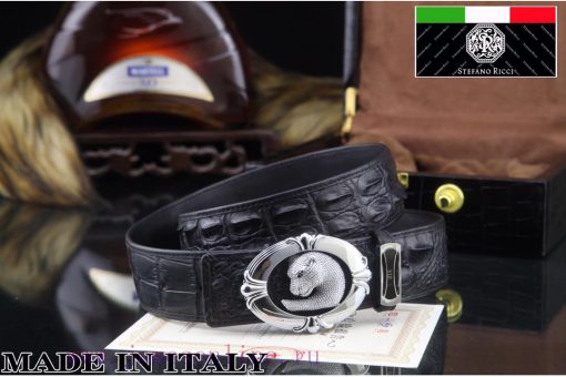 MADE IN ITALTComplete setSTEFANO RICCI100% dual color pure steel buckle materialThe front of f2qkd01v - Image 9