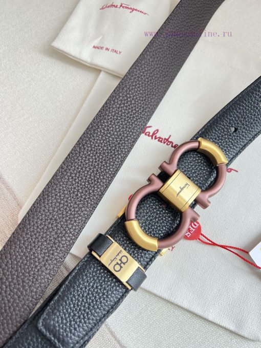 Ferragamo Ferrgamo ️ Belt and beltHanging buckle, classic hanging buckle made of pure copper 9p4iwoj7 - Image 5