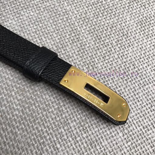 Herm è s Women's Belt with Small Leather Plated Palladium Buckle 1.8cm Width H069853CKR2 H B znhxtlnl - Image 8