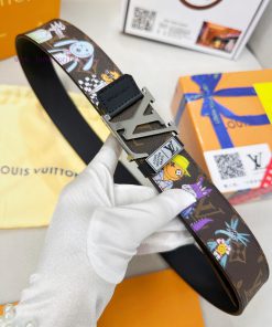 Belt LV Louis ReproductionBelt made of 100% head layer cowhide, ensuring genuine leather sti fe3vy5fu