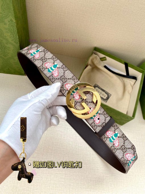 The GUCCI bee pattern, with a width of 4.0cm, is one of the iconic elements in Gucci's anima 8dyoibp8 - Image 2