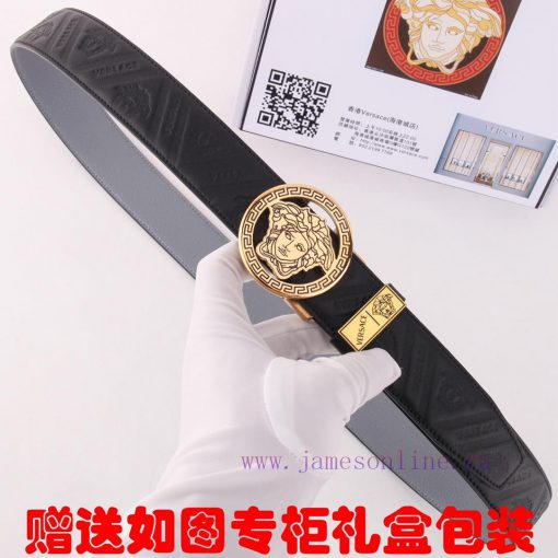 Belt Versace Ver... ️ Automatic deductionBelt made of 100% head layer cowhide, automatically tmgok8ul - Image 4