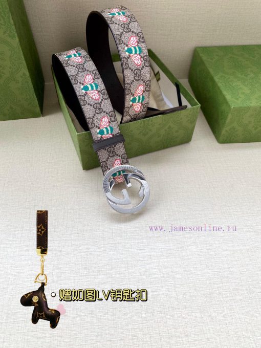 The GUCCI bee pattern, with a width of 4.0cm, is one of the iconic elements in Gucci's anima 8dyoibp8 - Image 8