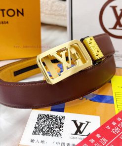 Belt LV Louis Vuitton automatic buckle-Belt replica The automatic belt series is made of 100 7uvi73x3