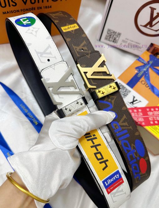 Belt LV Louis Vuitton's top tier replicaThe waistband is made of 100% cowhide, ensuring a ma cgw3w3c2