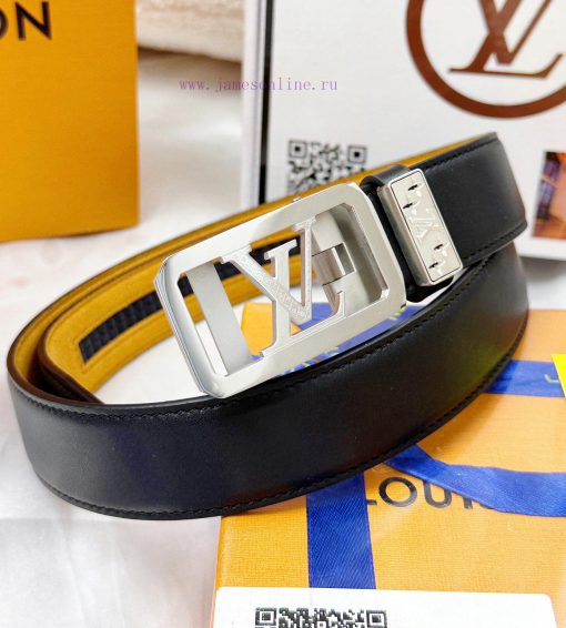 Belt LV Louis Vuitton automatic buckle-Belt replica The automatic belt series is made of 100 llwdmez1 - Image 3