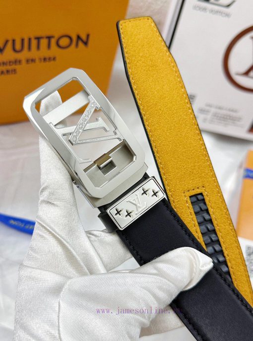 Belt LV Louis Vuitton automatic buckle-Belt replica The automatic belt series is made of 100 llwdmez1 - Image 9