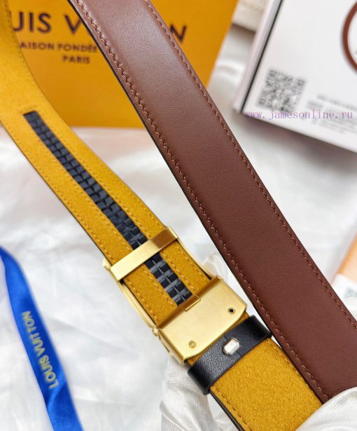 Belt LV Louis Vuitton automatic buckle-Belt replica The automatic belt series is made of 100 7uvi73x3 - Image 10