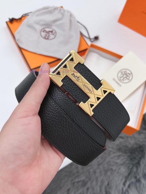 Hermes inch 5 2Material: Customer supplied natural drop grain lychee patterned tire leather, ndc9p2wk - Image 3
