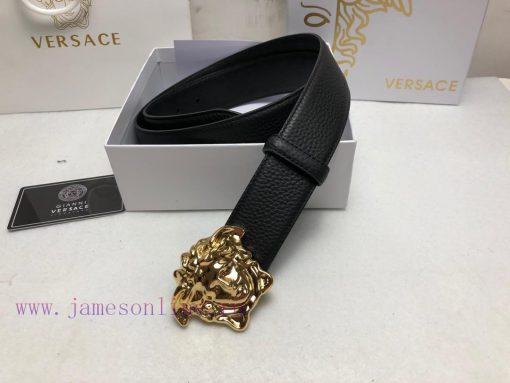 Comes with a full box Versace 3.8cm, VERSACE, Double sided imported cowhide with lychee patt 36nb99hi