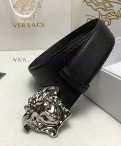Versace 3.8cm, VERSACE, Double sided imported cowhide with lychee pattern, paired with pure 3adlxgya