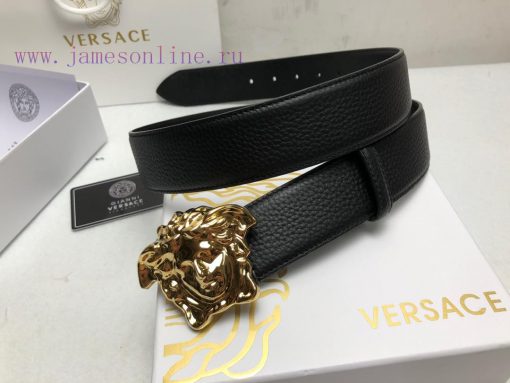Comes with a full box Versace 3.8cm, VERSACE, Double sided imported cowhide with lychee patt 36nb99hi - Image 4