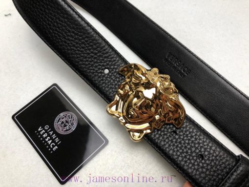 Comes with a full box Versace 3.8cm, VERSACE, Double sided imported cowhide with lychee patt 36nb99hi - Image 9
