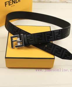 ️FENDI's 40MM wide logo design with a wide belt, original double-sided FF buckle, imported o yqc9yqcr