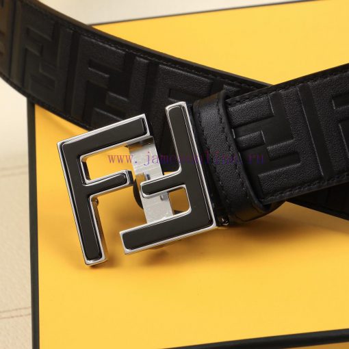️FENDI's 40MM wide logo design with a wide belt, original double-sided FF buckle, imported o yqc9yqcr - Image 3