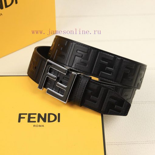 ️FENDI's 40MM wide logo design with a wide belt, original double-sided FF buckle, imported o yqc9yqcr - Image 4
