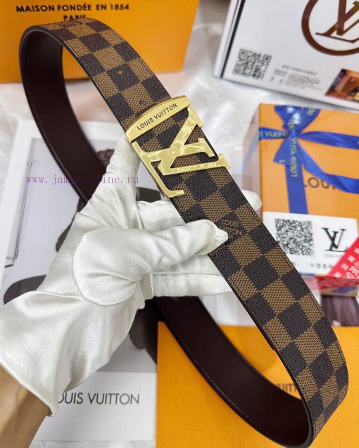 Belt LV Louis Vuitton Top Remakes-The waistband is made of 100% imported top layer cowhide, l02bxeuw - Image 5