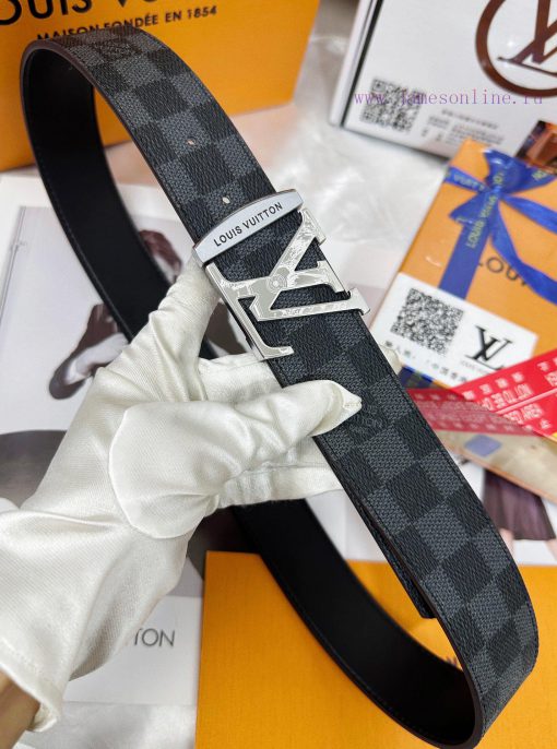 Belt LV Louis Vuitton Top Remakes-The waistband is made of 100% imported top layer cowhide, l02bxeuw - Image 6