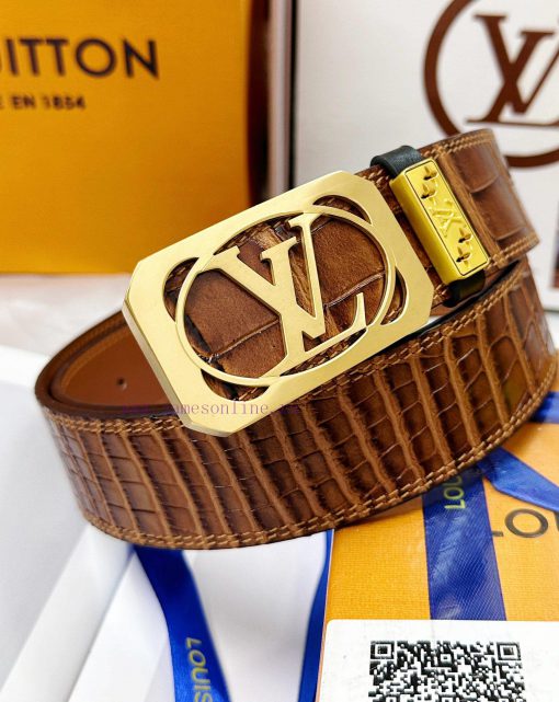 Belt LV Louis Vuitton replicaThe waistband is made of 100% cowhide, ensuring a 24K pure stee kq7usip5 - Image 8