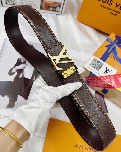 Belt LV Louis Vuitton's top tier replicaThe waistband is made of 100% cowhide, ensuring genu rt0boam6 - Image 8