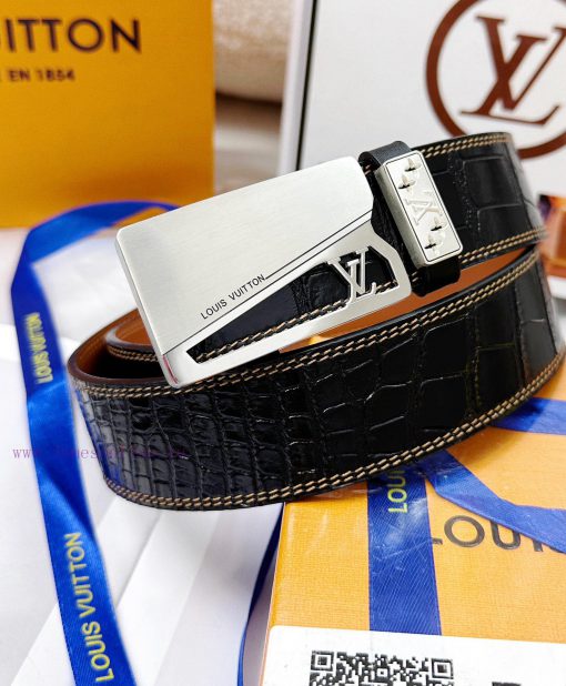 Belt LV Louis Vuitton replicaThe waistband is made of 100% cowhide, ensuring a 24K pure stee 7esommrx - Image 4