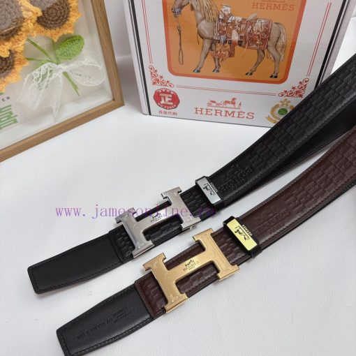 Hermes Hermès  Material: Leather Belt with 100% Head Layer. The leather belt is guaranteed t bfiuz78j - Image 2