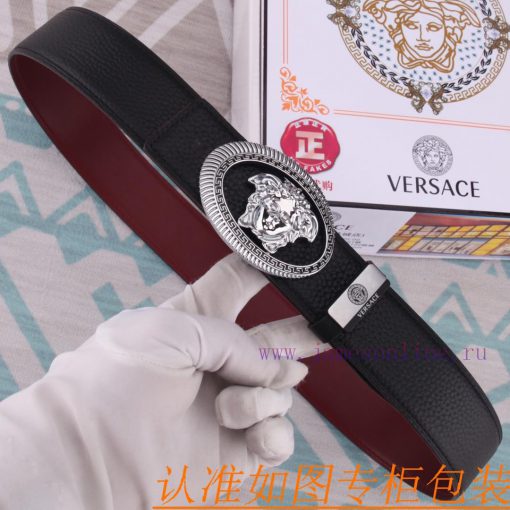 Belt belt Versace cowhide beltMen's belt material: 100% head layer cowhide belt, guaranteed 65m39cw3 - Image 3
