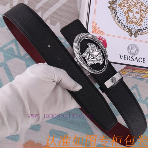 Belt belt Versace cowhide beltMen's belt material: 100% head layer cowhide belt, guaranteed 65m39cw3 - Image 7