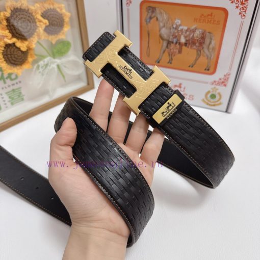 Hermes Hermès  Material: Leather Belt with 100% Head Layer. The leather belt is guaranteed t 28lhn0rb - Image 5