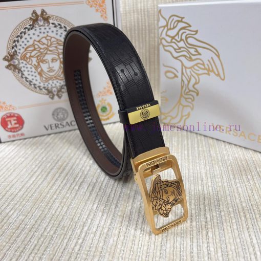 Versace automatic beltMaterial: Leather Belt with 100% Head Layer. The leather belt is guara sck9l69m - Image 3