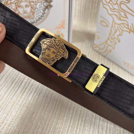 Versace automatic beltMaterial: Leather Belt with 100% Head Layer. The leather belt is guara sck9l69m - Image 5