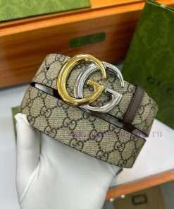 Reproduction, GUCCI.Gucci, Size 4.0cm, with waterproof fabric color printed brown big G logo puvv8152
