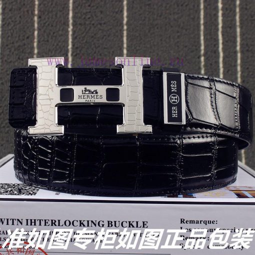 Hermes Her.. Mes ️ Crocodile PatternIdentify and receive a punch as a giftMaterial: 100% hea 04y7fwyl