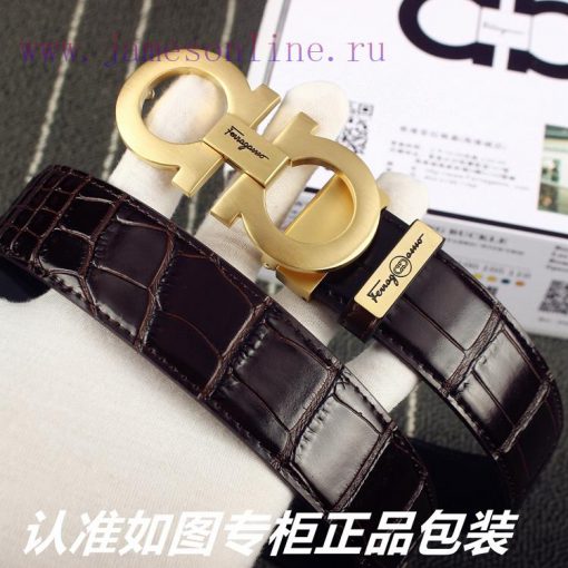 Ferragami crocodile patternComes with a punch as a giftThe material is made of 100% top laye r8ewc708 - Image 6