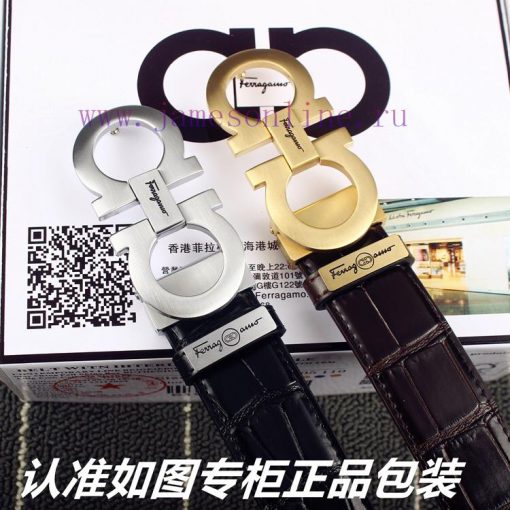 Ferragami crocodile patternComes with a punch as a giftThe material is made of 100% top laye r8ewc708 - Image 9
