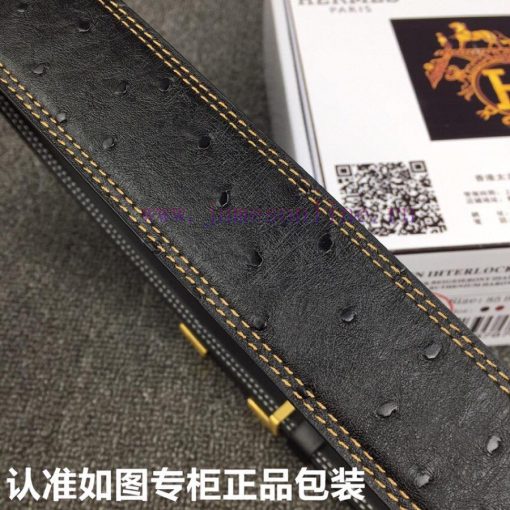 Hermes Hermes ostrich patternGrade: Italian imported 100% top layer cowhide, Hermes. Herm è ej8d2pk7 - Image 9