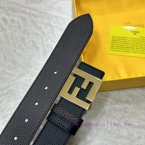 FENDL 40MM wide double-sided original calf leather with a single ruthenium palladium plated kq1y00u1 - Image 5