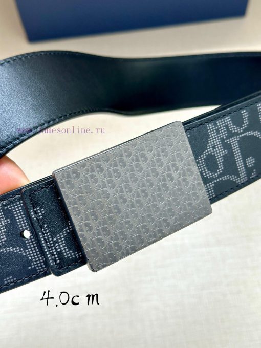 This 40mm double-sided belt with a width of 4.0cm combines elegant temperament with modern s 7u1d4b82 - Image 4