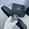 The 3D hollowed out Medusa on the buckle of the Versace head logo waistband with a width of yx9eqd7y