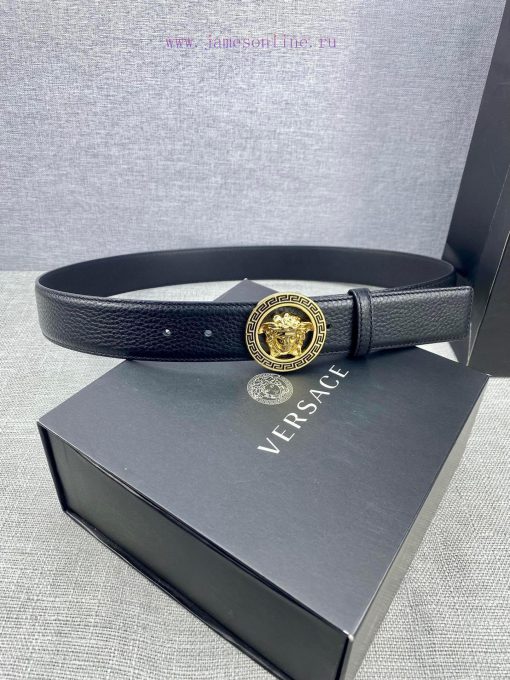 The 3D hollowed out Medusa on the buckle of the Versace head logo waistband with a width of px2wdzg2 - Image 6
