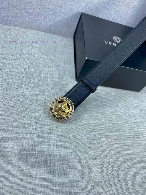 The 3D hollowed out Medusa on the buckle of the Versace head logo waistband with a width of px2wdzg2 - Image 8